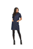 V By Very Zip Through Denim Mini Shift Dress