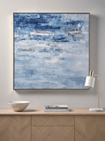 Abstract Seascape Framed Canvas