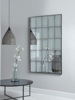 Aged Glass Panel Mirror