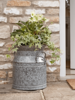Aged Zinc Milk Churn