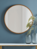 Antique Brass Round Mirror