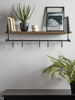 Antiqued Brass & Iron Shelf