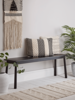 Bergen Oak Bench - Black