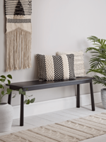 Bergen Oak Bench - Black