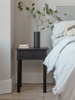 Bergen Oak Beside Table - Black