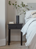 Bergen Oak Beside Table - Black