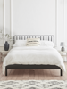 Bergen Oak Double Bed - Black