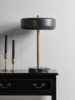 Black & Brass Club Table Lamp