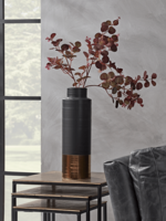 Black & Gold Column Vase