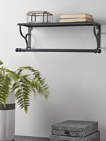 Black Iron Shelf Rail