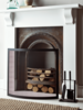 Black Metal Fire Screen (Sample)