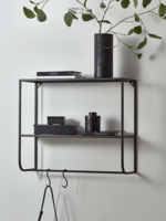 Black Metal Shelf Rail