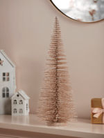 Blush Glittered Brush Tree - Large