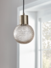 Blush Textured Glass Pendant - Small