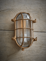 Brass Bunker Light - Oval