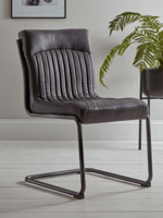 Carbon Leather Dining Chair