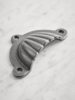Cast Iron Scalloped Edge Cup Handle