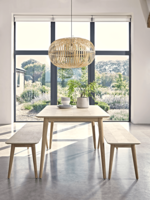 Chevron Oak Dining Table