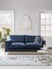 Deco Three Seater Sofa - Flint Linen Cotton Blend