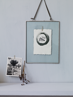 Delicate Hanging Glass Frame - Silver