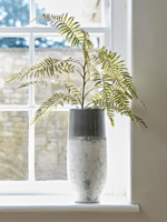 Dipped Terracotta Vase - Grey (Sample)