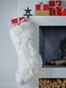 Faux Fur Stocking - White