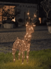 Faux Rattan Light Up Reindeer- Small
