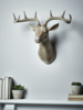 Faux Wooden Deer Head