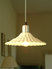 Fluted Ceramic Pendant Light