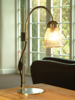 Fluted Glass Table Lamp