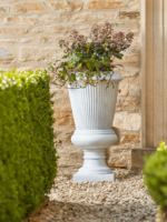 Fluted Venice Planter - Light Grey