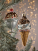 Four Glass Ice Cream Sundaes