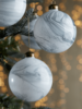 Four Large Marble Baubles - Grey