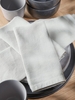 Four Linen & Cotton Napkins - Light Grey