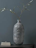Frosted Grey Tall Vase