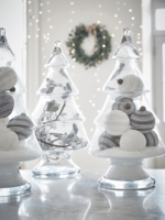 Glass Christmas Tree Jar