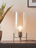 Glass Column Table Lamp