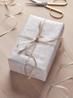 Gold Edged Ribbon - Cream