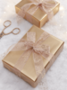 Gold Star Silhouette Ribbon - Rose