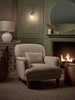 Horton Armchair - Olive Luxury Linen