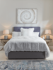 Indigo Washed Linen Loose Cover & Headboard Set - Kingsize