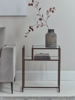 Iron & Antiqued Glass Display Table