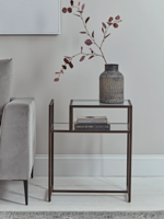 Iron & Antiqued Glass Display Table