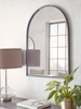 Iron Arched Window Mirror