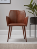 Italian Leather Occasional Chair