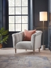 Kemi Armchair - Pebble Blue Cotton Linen