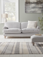 Kiruna Two Seater Sofa – Soft Rose Cotton Linen