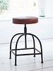Leather Twist Stool