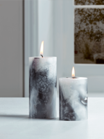 Marble Pillar Candle - Small