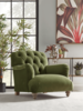Margeaux Armchair - Flint Linen Cotton Blend